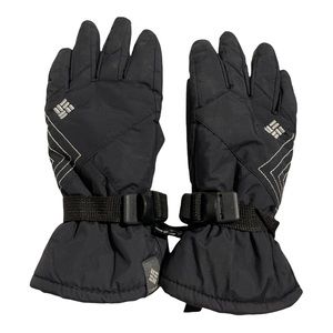 Columbia Youth Medium Black Snow or Ski Gloves Thermal lining.